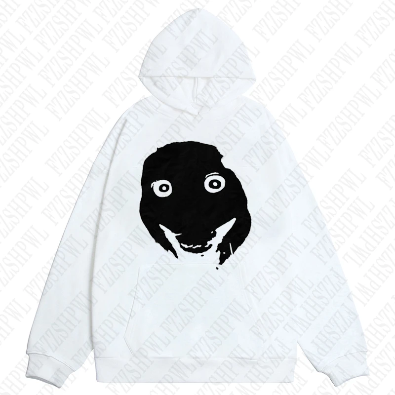 Fashion Kawaii Aesthetics Graphic Print Y2K Hooded Sweatshirt Hip Hop Punk Loose Long sleeve Top Rock Goth Vintage Chic Pullover