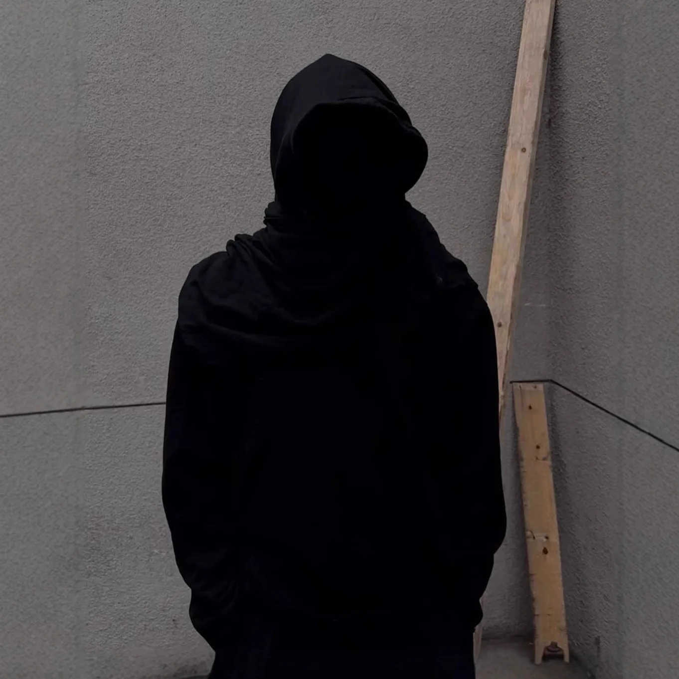 Desert Nomad Streetwear Men Women Shawl Spliced Hoodie Distressed Frayed Cropped Long Sleeve Pullover Built-in Draped Scarf Hood