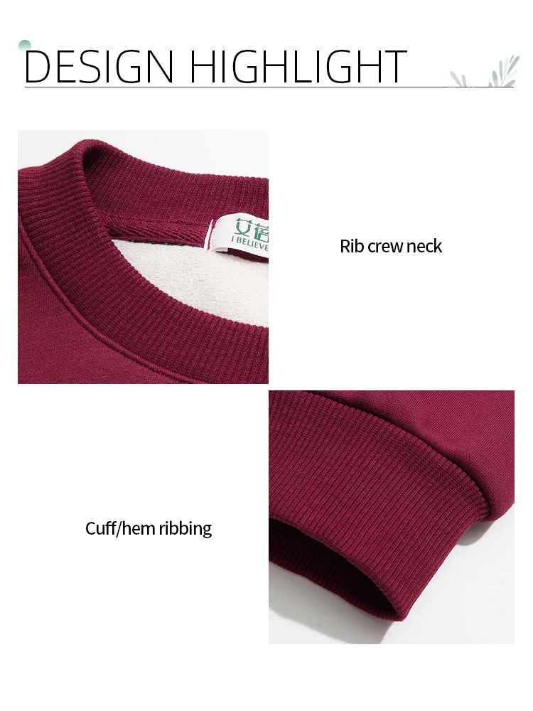 I BELIEVE YOU Red Sweatshirt Woman 2025 Autumn Winter Fashion Three-dimensional Butterfly Fleece Crew Neck Sweatshirt 2254196151