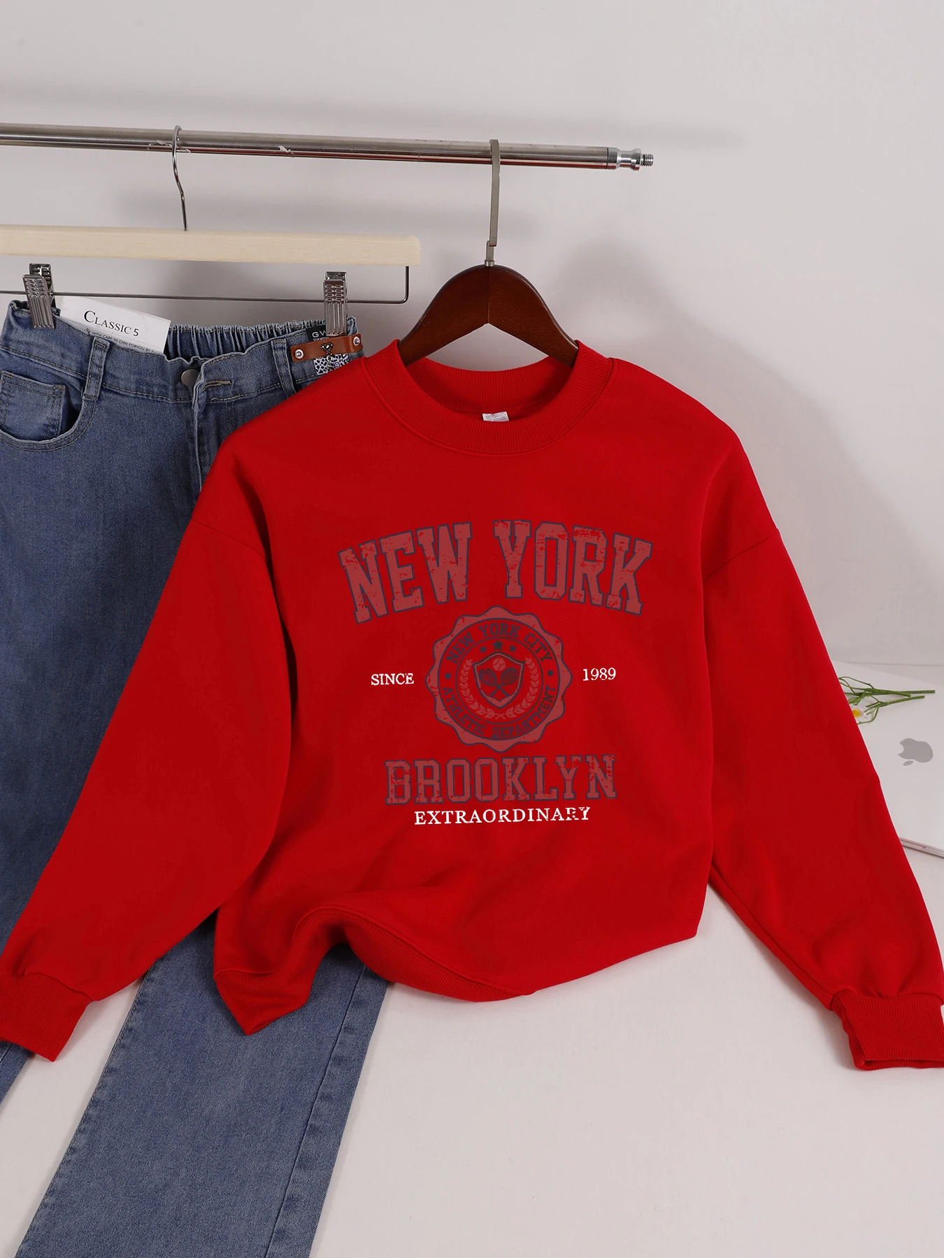 Casual Women Sweatshirts Chicago USA Letter Prints Pullover Fashion Crewneck Oversize Hoodie Fleece Warm Female Autumn Clothes