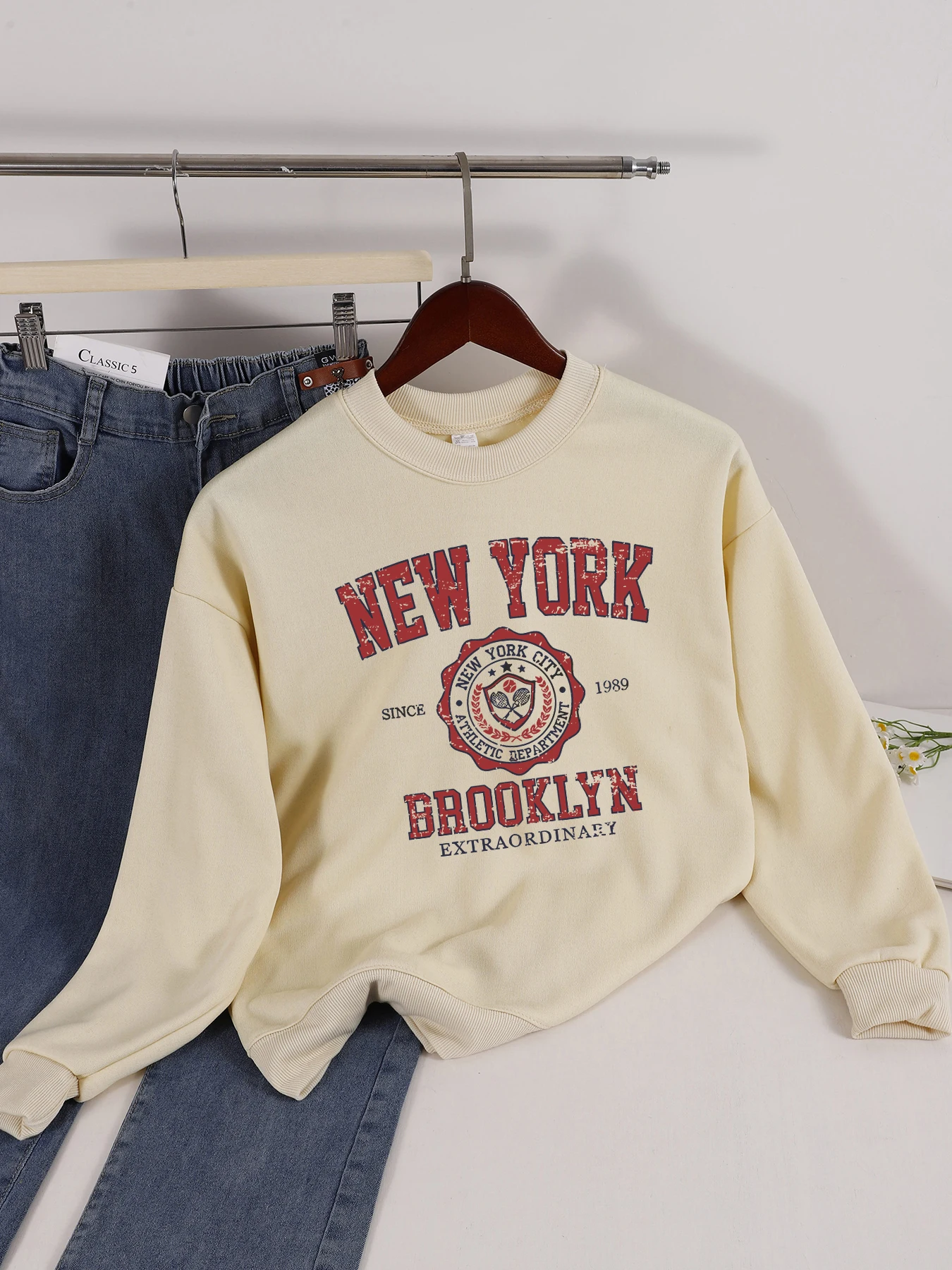 Casual Women Sweatshirts Chicago USA Letter Prints Pullover Fashion Crewneck Oversize Hoodie Fleece Warm Female Autumn Clothes