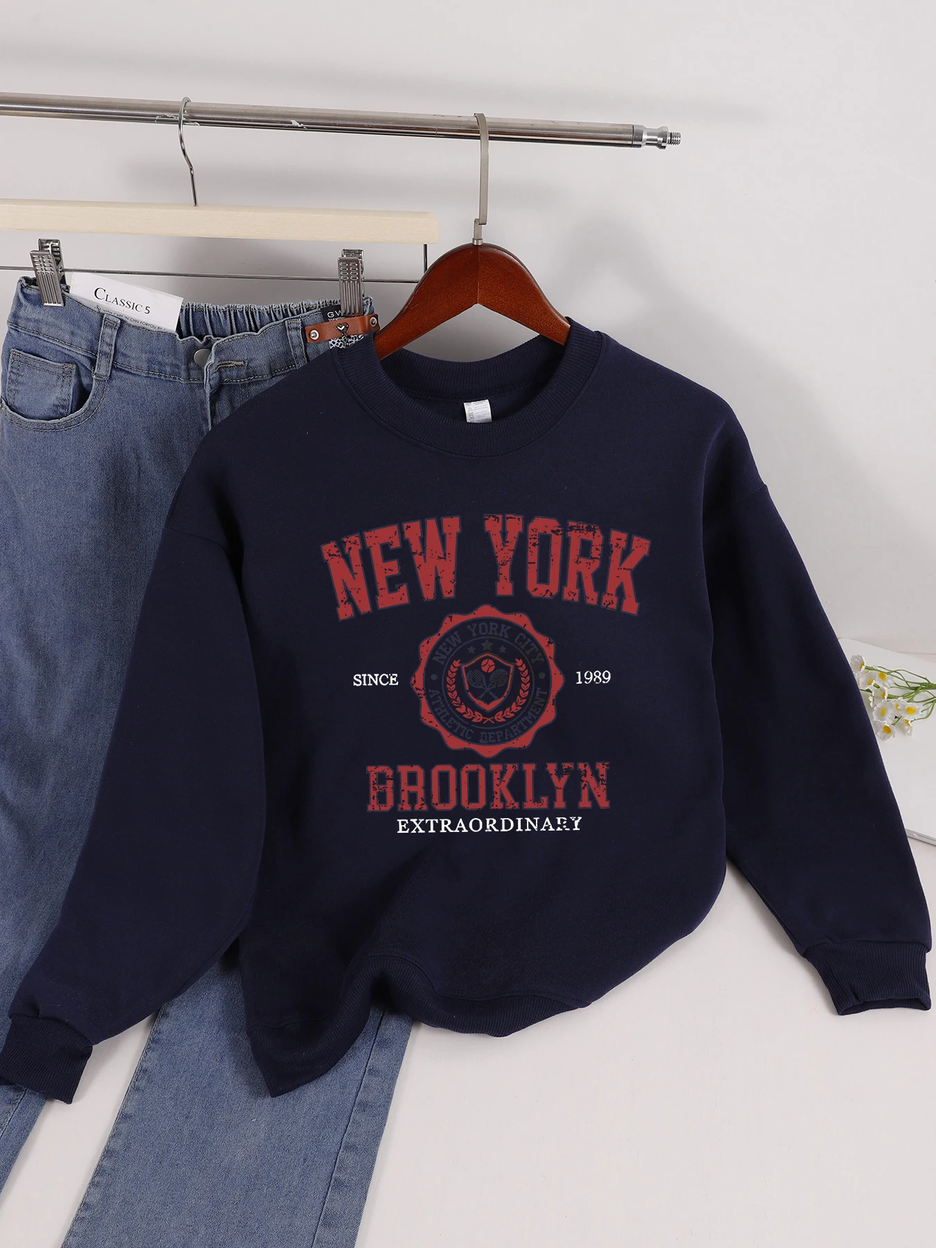 Casual Women Sweatshirts Chicago USA Letter Prints Pullover Fashion Crewneck Oversize Hoodie Fleece Warm Female Autumn Clothes