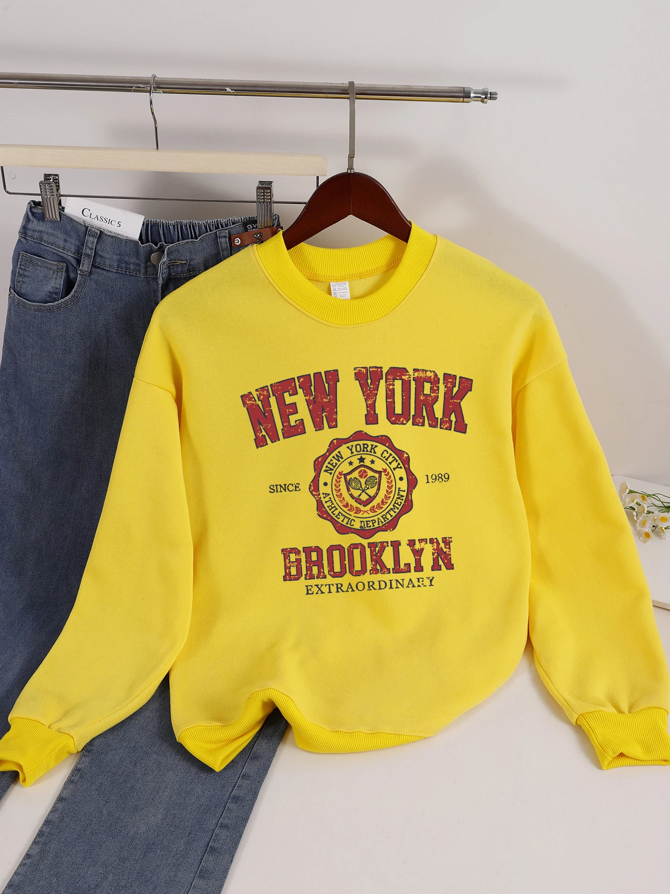 Casual Women Sweatshirts Chicago USA Letter Prints Pullover Fashion Crewneck Oversize Hoodie Fleece Warm Female Autumn Clothes