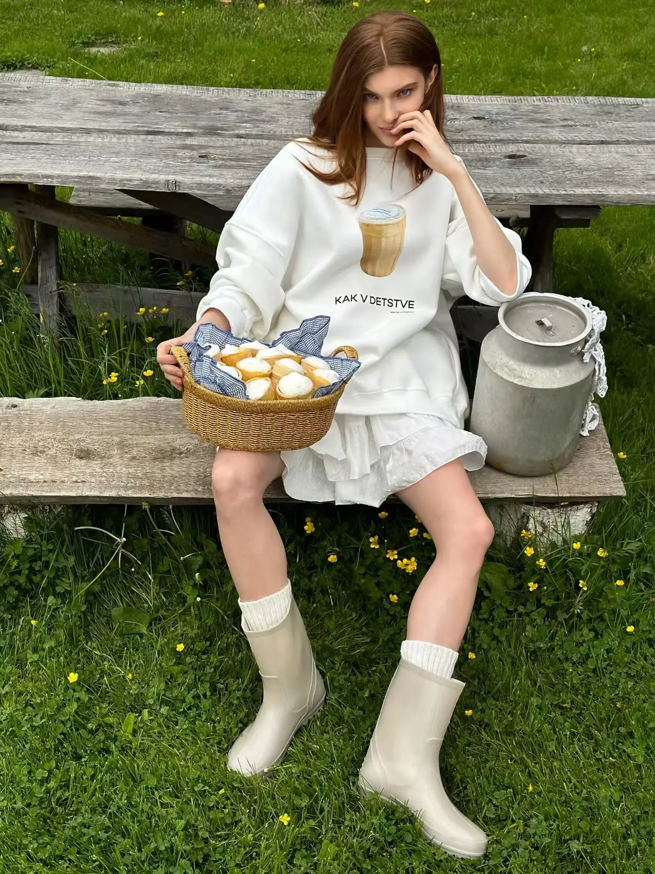 Russian Childhood Printing O Neck Sweatshirt Women Pink Thin Autumn 2025 Hoodies Women Long Sleeve Loose Oversized Clothes Tops