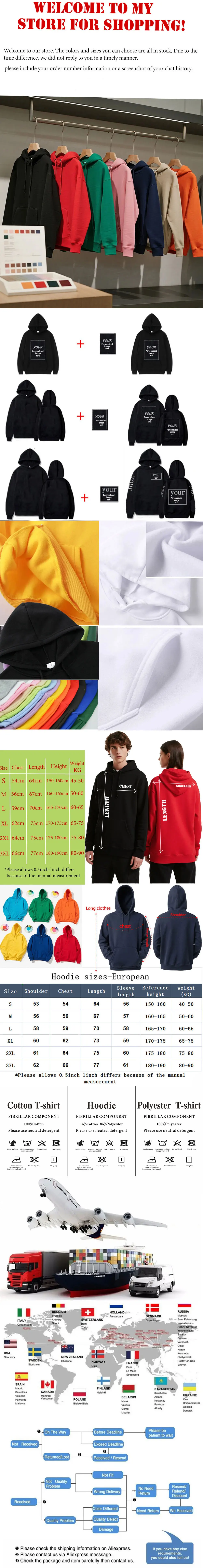 New 2025 Your OWN Design Brand Picture Custom Men Women DIY Hoodie Sweatshirts Hoody Clothing Multicolour Loose Fashion