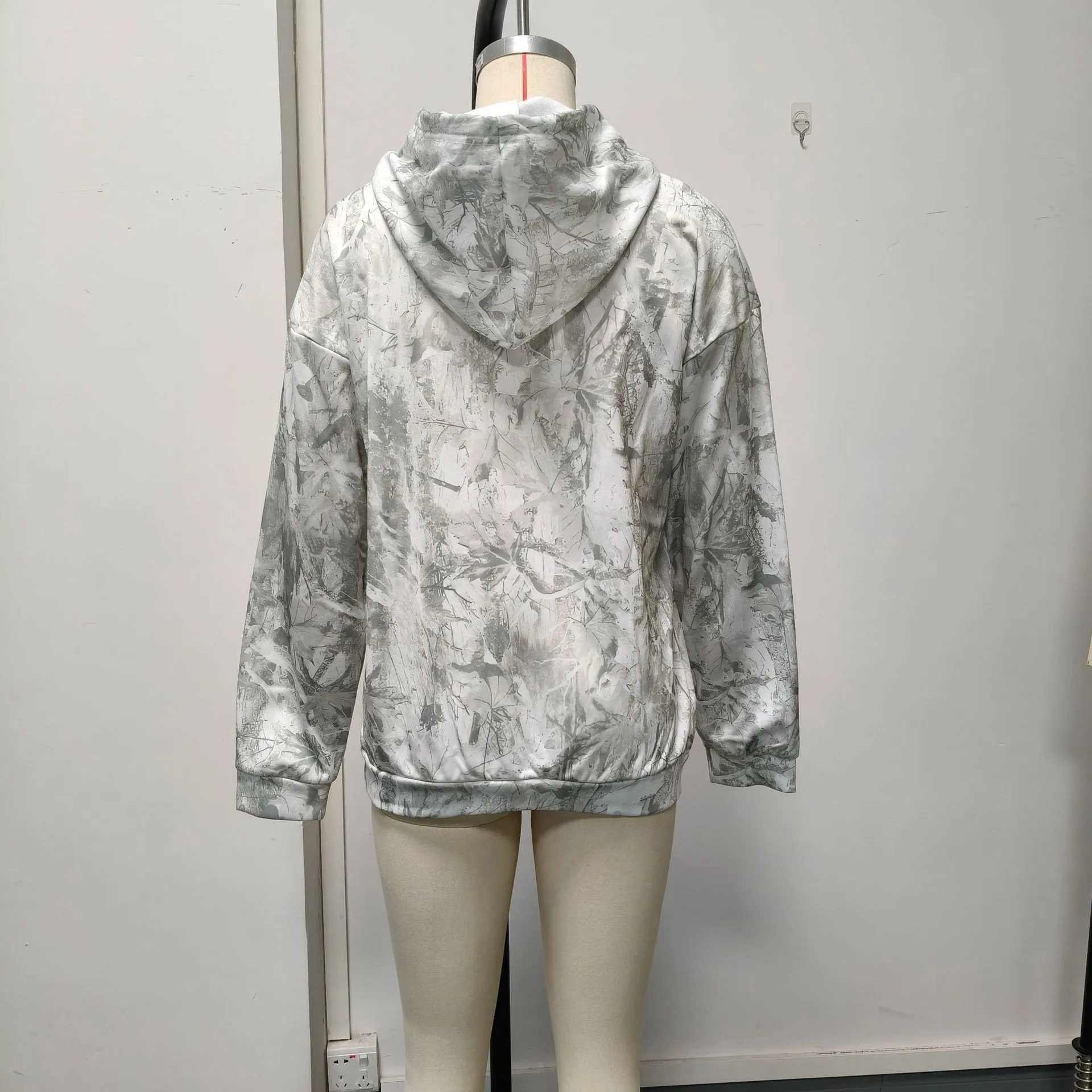 Women's And Women V Neck Long Sleeve Printed Distressed Hoodie For Women Women's Sweat-shirt Casual Pullover Top with Oversized