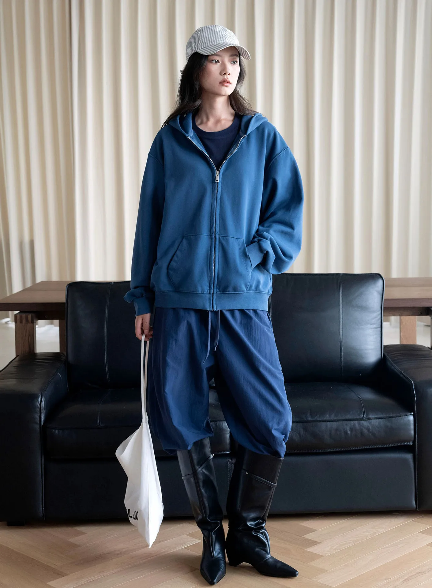 Autumn new style simple and fashionable hooded zipper basic sweatshirt loose casual jacket for women