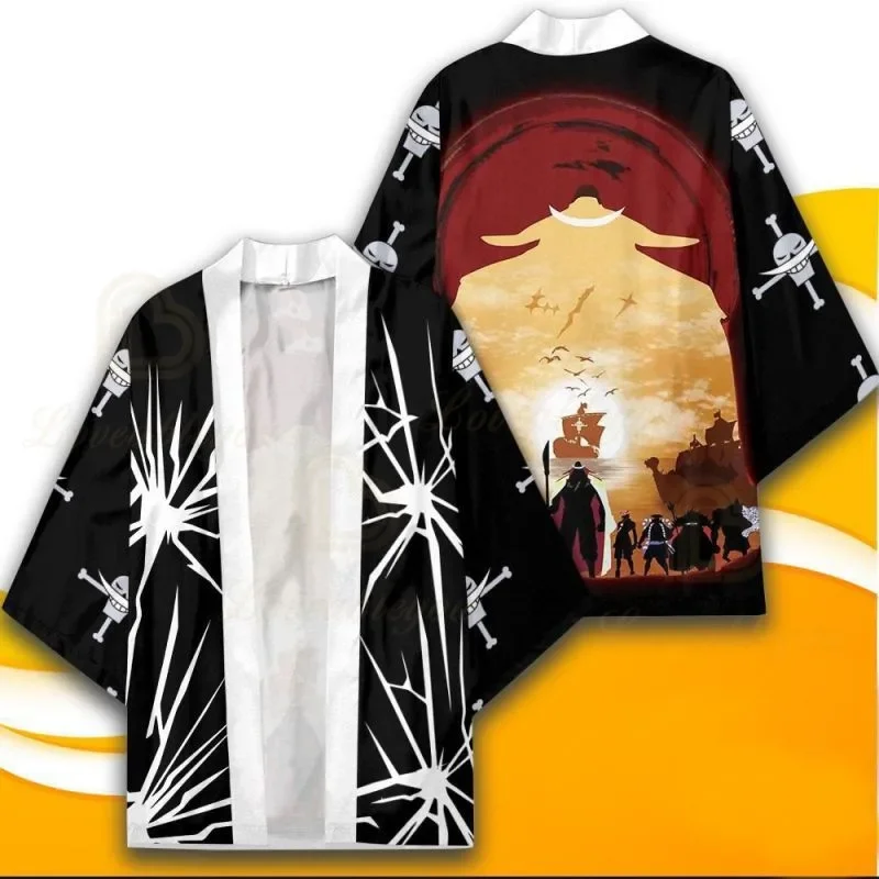 Anime One Piece Kimono Cosplay Costume Luffy Nami Zoro Tony Tony Chopper Coat Uniform Cloak Tops Kimono Boys Girls Haori Shirt