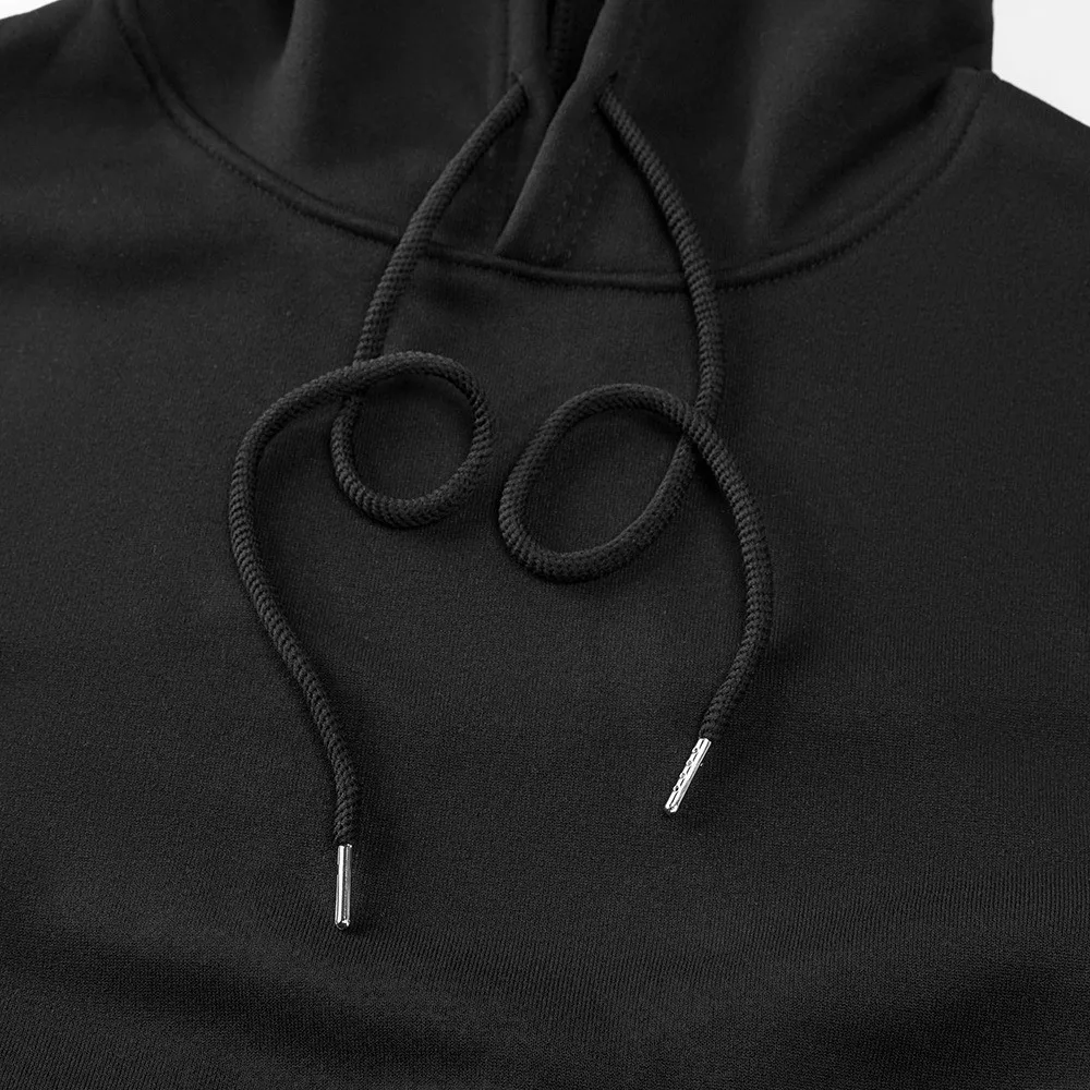 Women's Oversized Drop Shoulder Streetwear Hoodie Long Sleeve Solid Color Loose Fit Casual Mid Long Ribbed Basic Sweatshirt