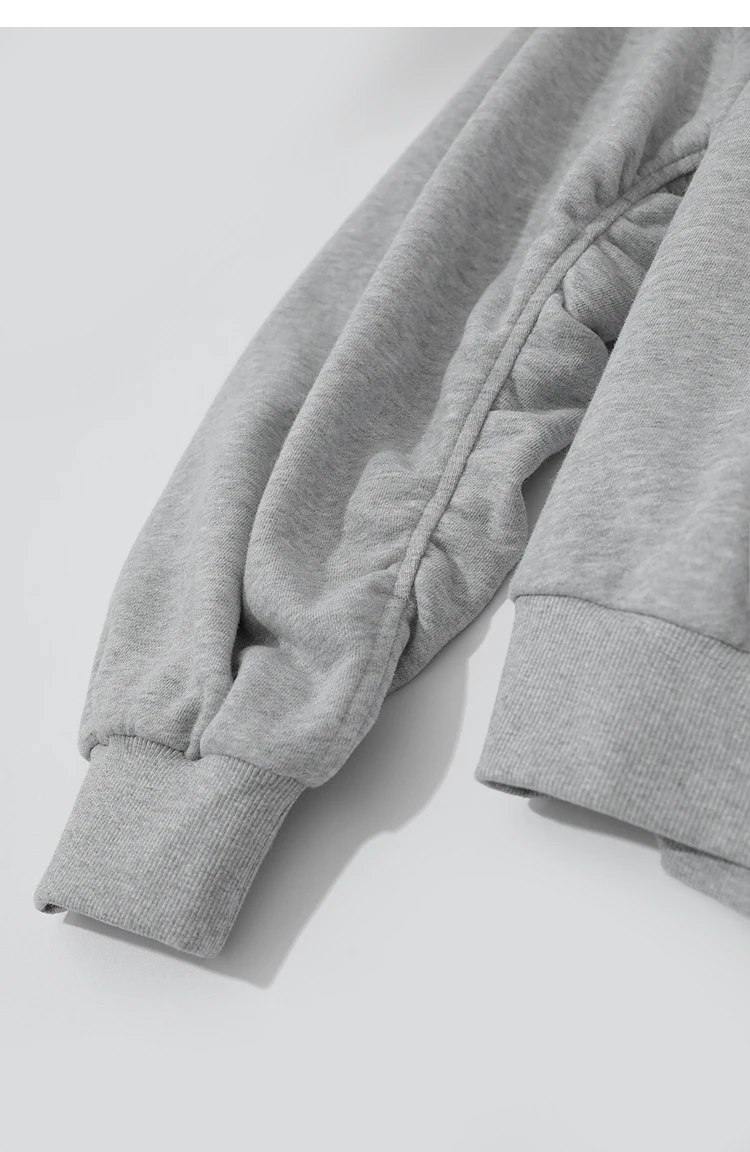 AMII Hoodies Woman 2026 Winter New Casual Round Neck Versatile Sweatshirts Woman Cotton Long Sleeve Letter Printing Top 12544181
