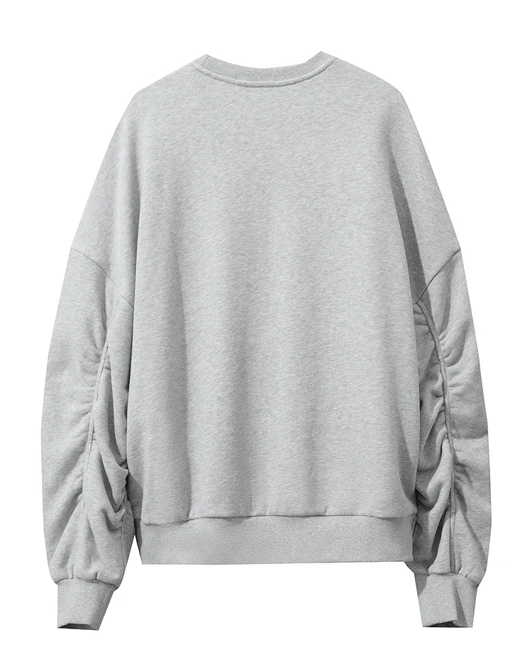 AMII Hoodies Woman 2026 Winter New Casual Round Neck Versatile Sweatshirts Woman Cotton Long Sleeve Letter Printing Top 12544181
