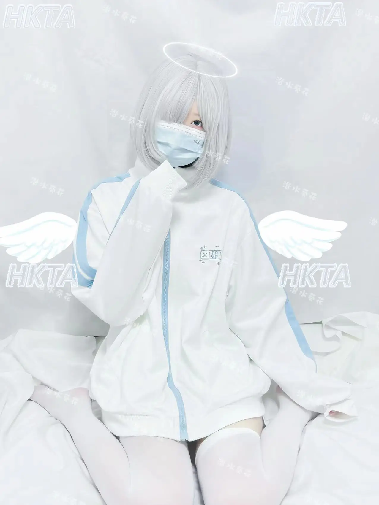 Original Sweatshirt Jacket Angel World Medical Department Water Color System Two-dimensional Cosplay Hoodie Coat Y2k Shorts Sets