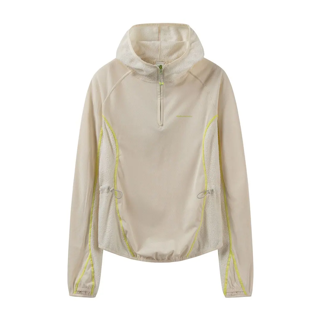 Women Outdoor Splice Fleece Loose Casual Pullover Hooded Sweatshirt Jacket Girls Streetwear Sweatshirts T Shirt Coat Tops