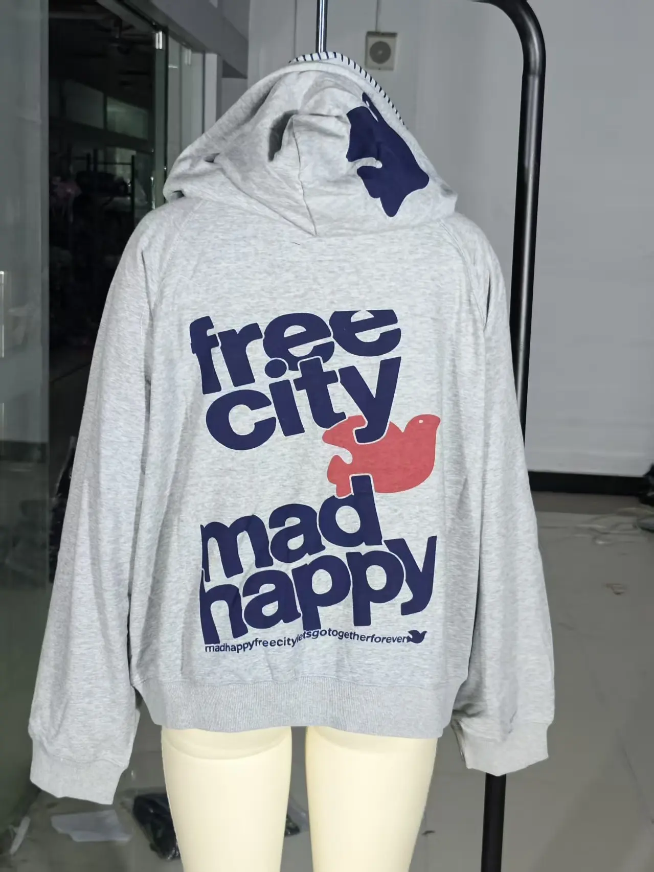 Hot Sell Y2K Letter Printed Hoodies American Zipper Hoodie Sweatshirt Women Casual Loose Harajuku Street Color Retro Simple Coat