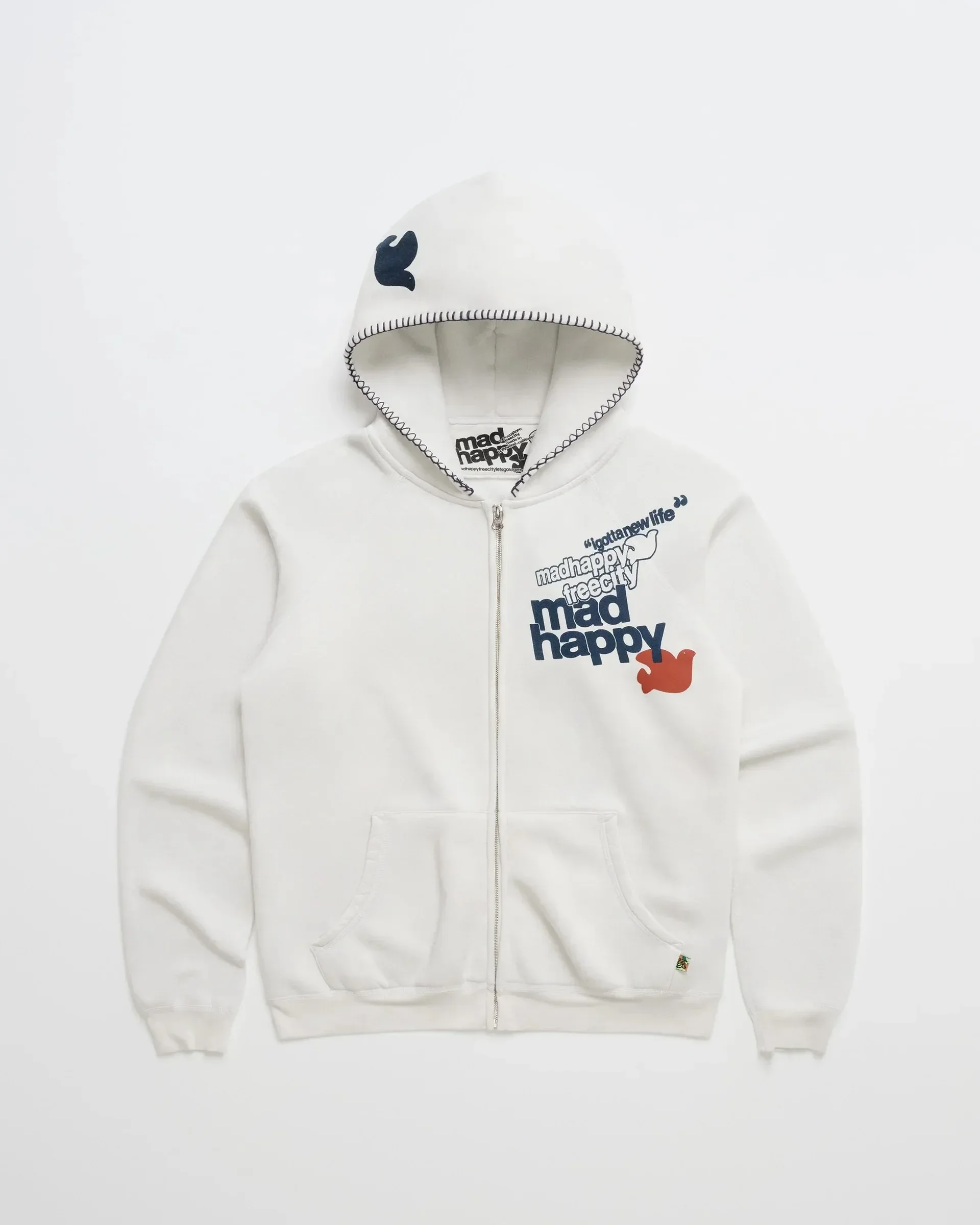 Hot Sell Y2K Letter Printed Hoodies American Zipper Hoodie Sweatshirt Women Casual Loose Harajuku Street Color Retro Simple Coat