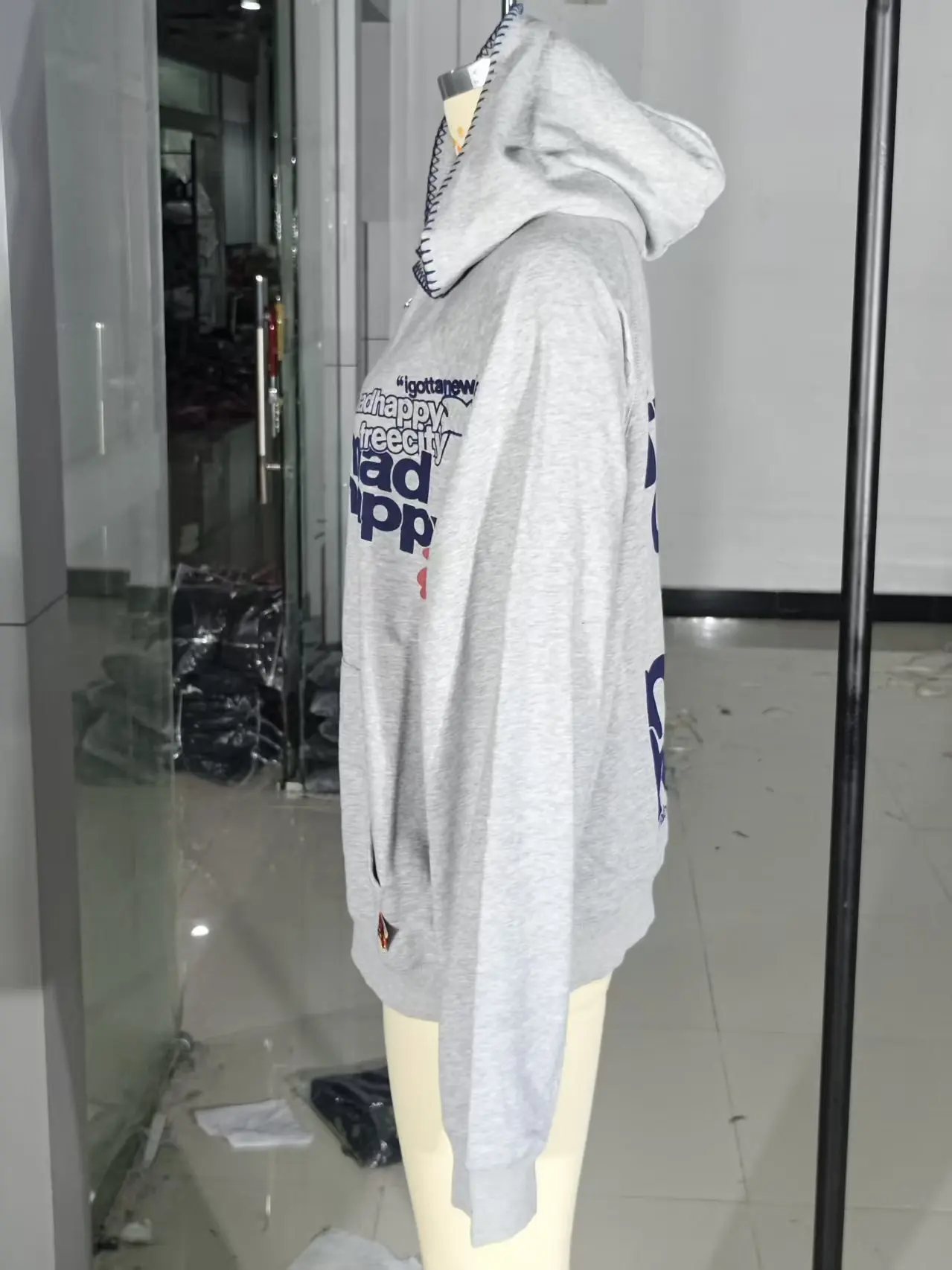 Hot Sell Y2K Letter Printed Hoodies American Zipper Hoodie Sweatshirt Women Casual Loose Harajuku Street Color Retro Simple Coat