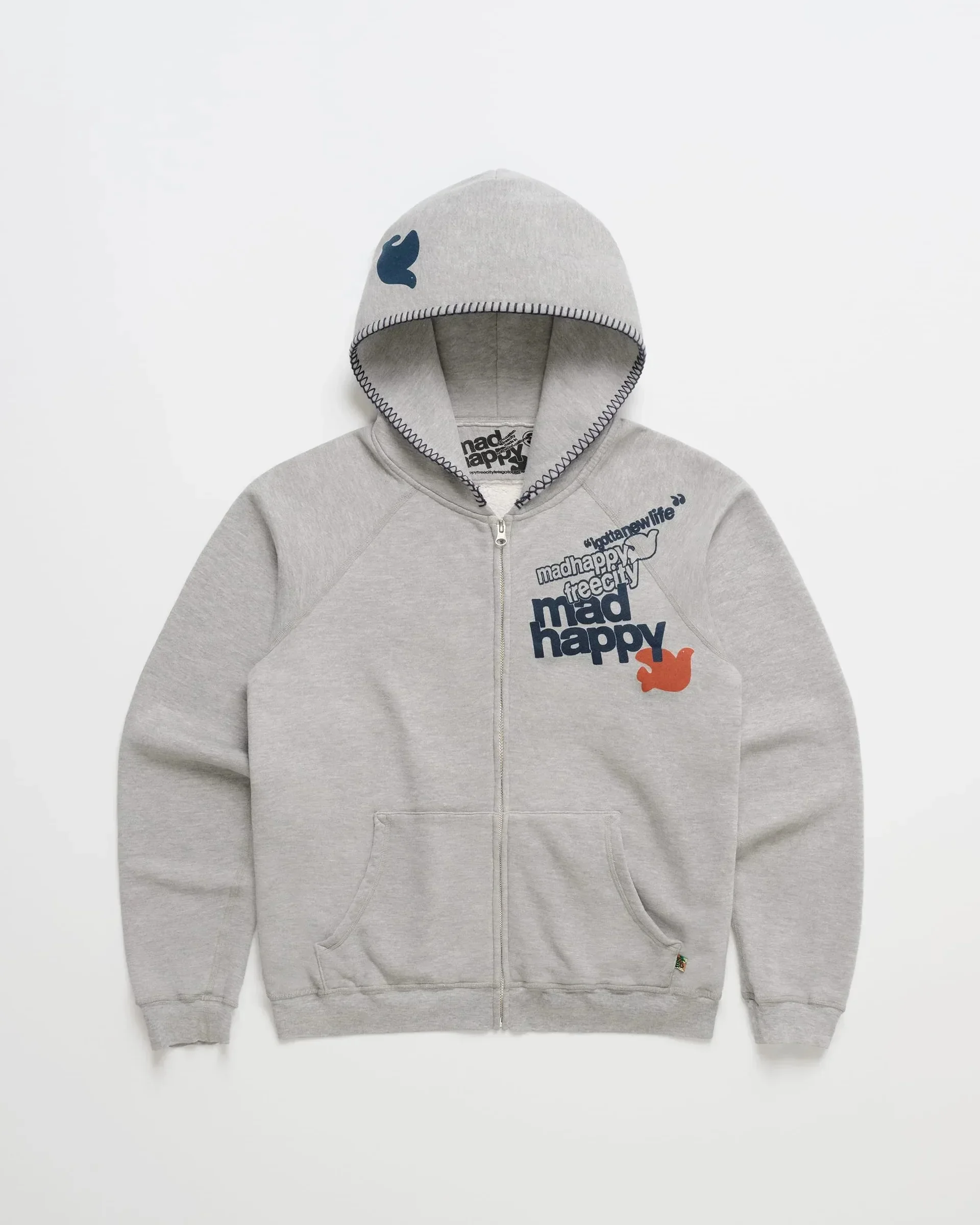 American Retro Street Letter Printed Hoodies Zipper Hoodie Sweatshirt Women Casual Loose Color Y2K Harajuku Simple Coat
