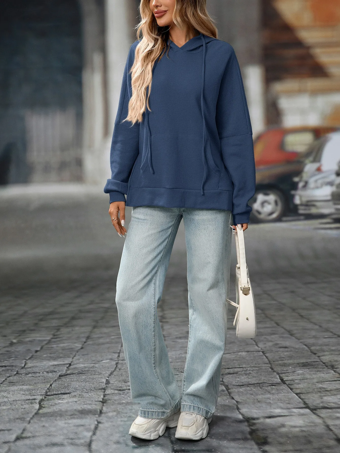 Hooded Long Sleeve Hoodies Loose Fit American and European Style with Summer Streetwear Casual Regular Sleeve Women Hoodie