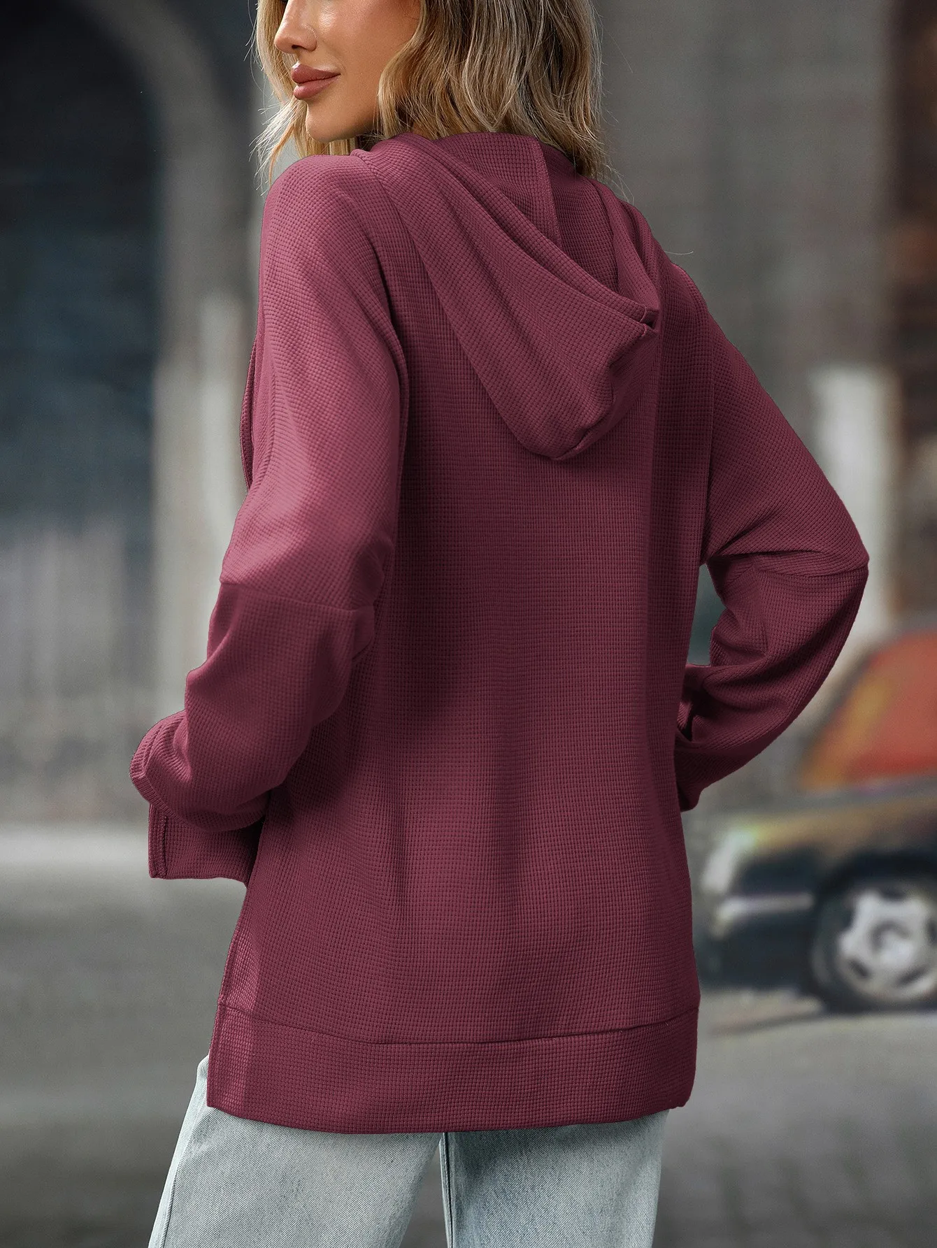 Hooded Long Sleeve Hoodies Loose Fit American and European Style with Summer Streetwear Casual Regular Sleeve Women Hoodie