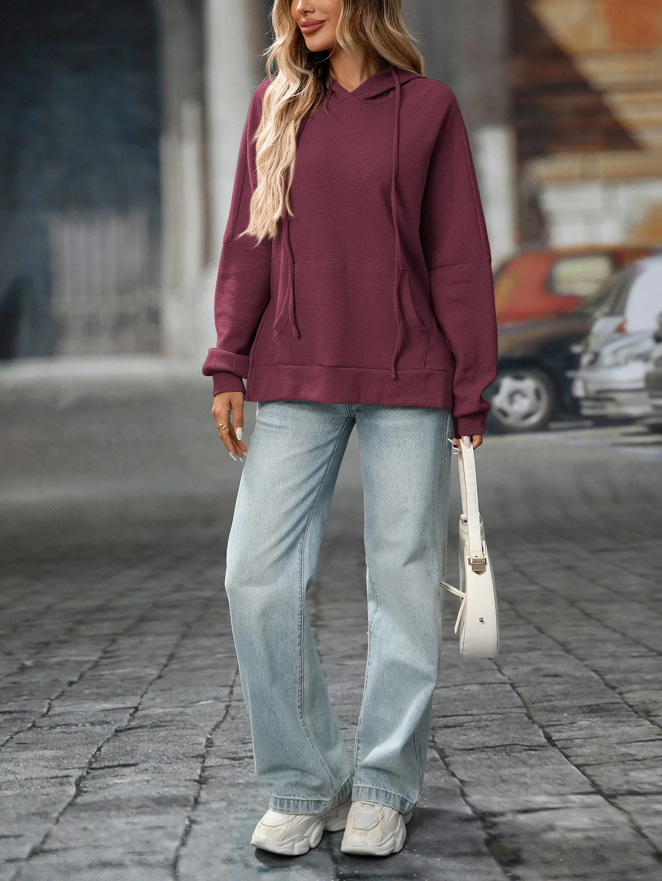 Hooded Long Sleeve Hoodies Loose Fit American and European Style with Summer Streetwear Casual Regular Sleeve Women Hoodie