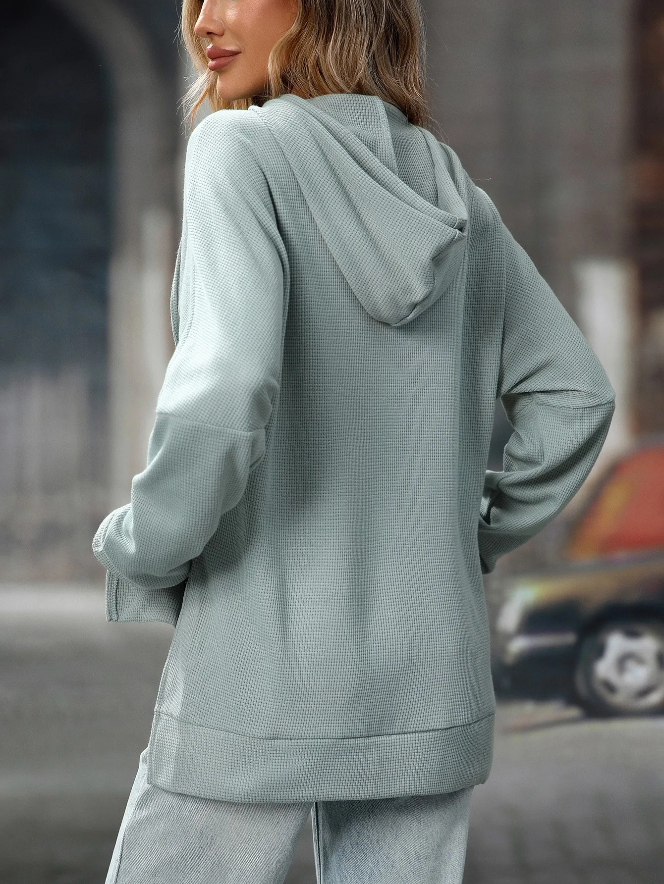 Hooded Long Sleeve Hoodies Loose Fit American and European Style with Summer Streetwear Casual Regular Sleeve Women Hoodie
