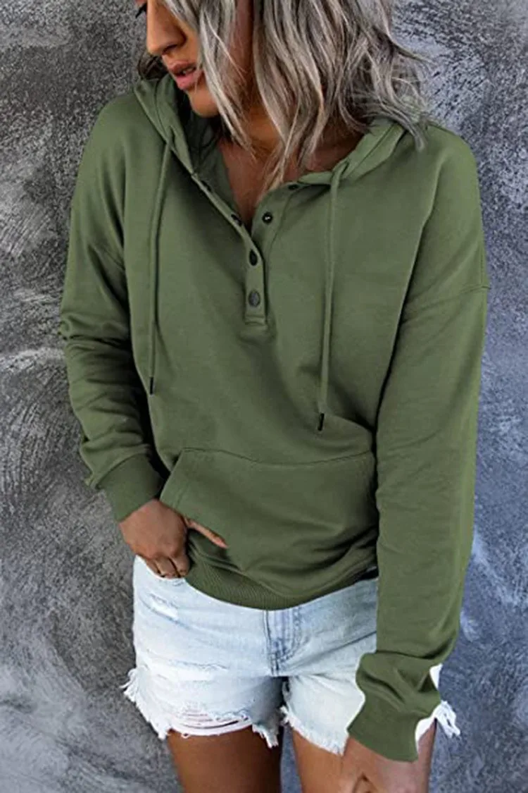 Women's And Women's Winter Clothing Loose Fit Color Block Hoodie Long Sleeve Cotton Drawstring Hood with Metal Detail and