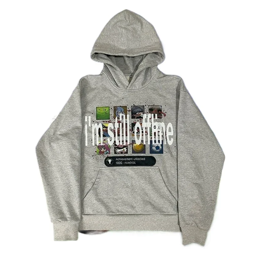 Trendy Sportswear Hoodies Women Mens Streetwear Tape Mark Hot Sell Sweatshirt Harajuku Zip Up Hoodie Goth Y2k Tops