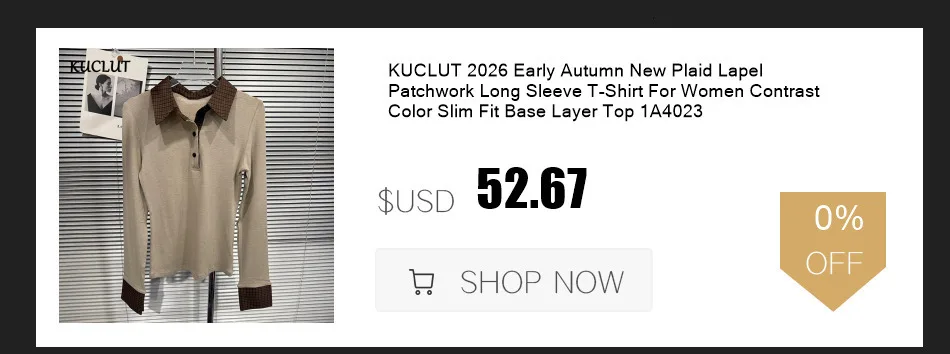 KUCLUT 2026 Early Autumn New Collection Distressed Zipper Hoodie Jacket For Women Loose Casual Hollow Out Sweatshirt 1A4188