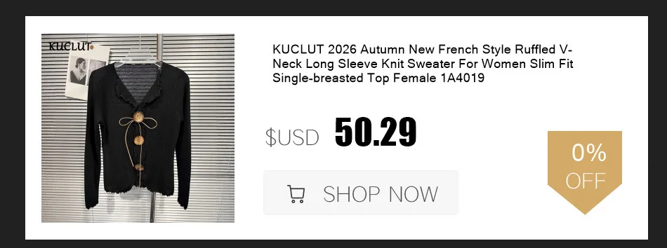 KUCLUT 2026 Early Autumn New Collection Distressed Zipper Hoodie Jacket For Women Loose Casual Hollow Out Sweatshirt 1A4188