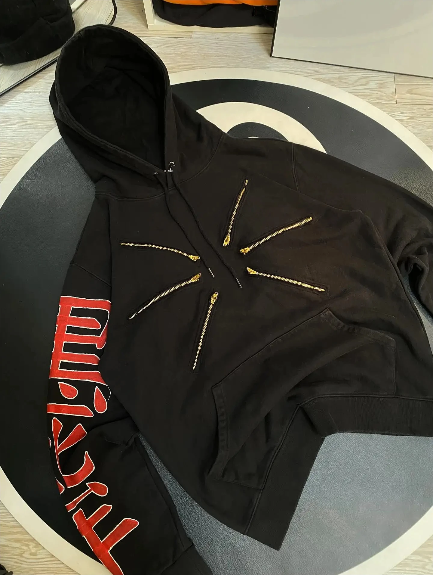 Cool Design Multi Zipper Sweatshirts Punk Street Hoodies Women Hip Hop Anime Hoodie Y2k Couples Plus Size Casual Streetwear