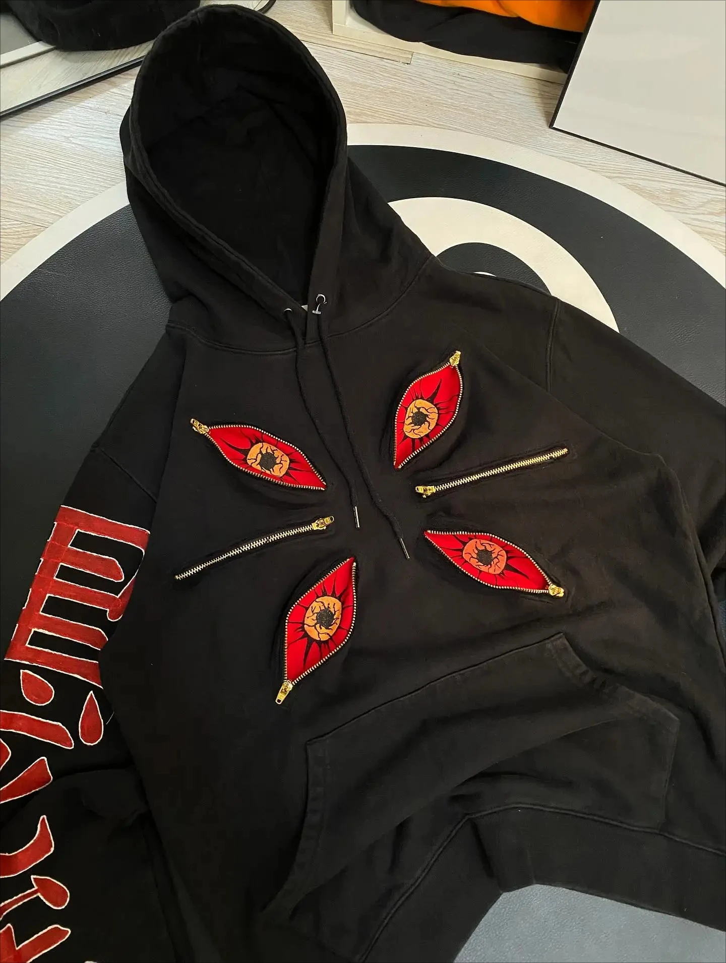 Cool Design Multi Zipper Sweatshirts Punk Street Hoodies Women Hip Hop Anime Hoodie Y2k Couples Plus Size Casual Streetwear
