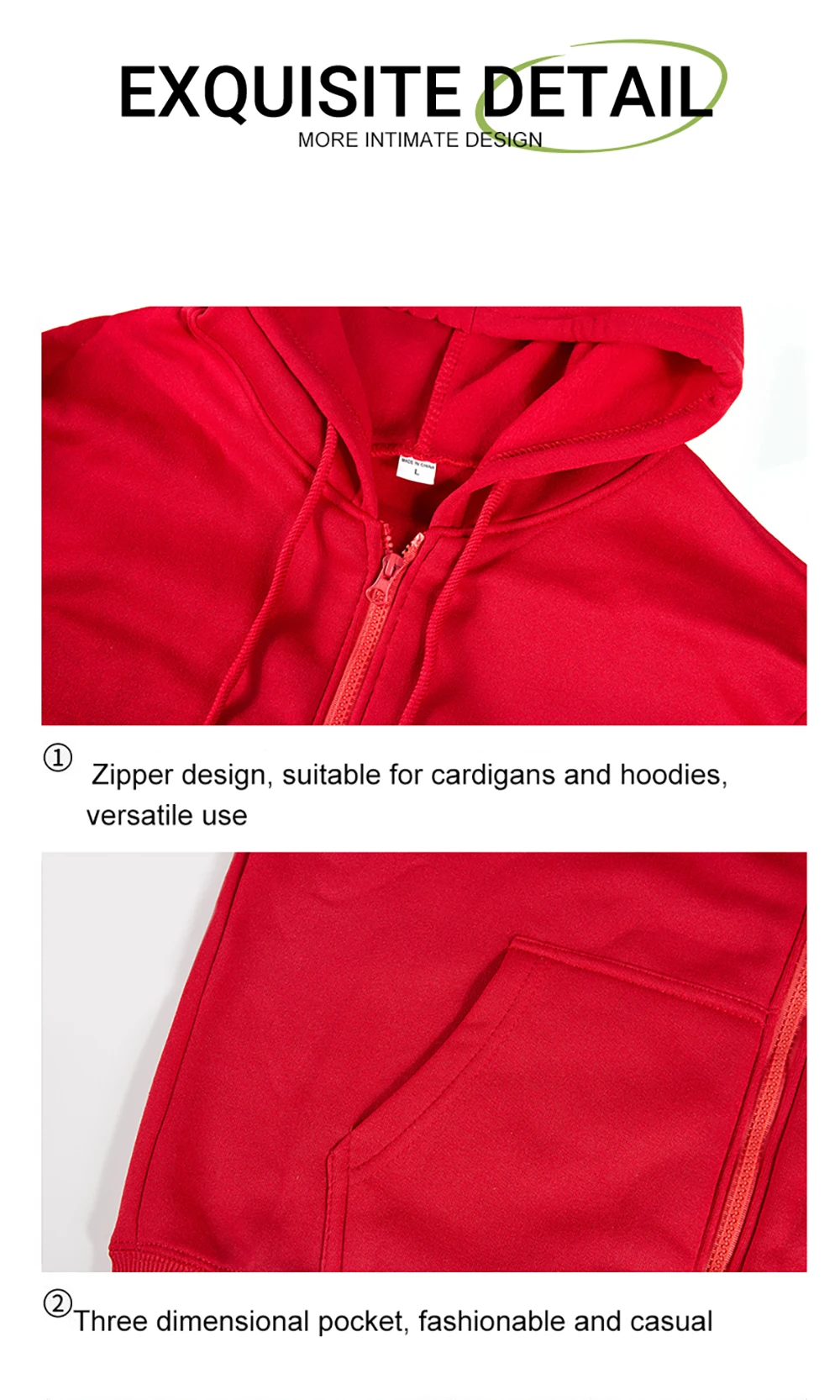 Autumn Fashion Solid Zipper Hoodie Women Warm Fleece Hooded Sweatshirt Casual Street Pocket Sportswear Oversized Female Clothing