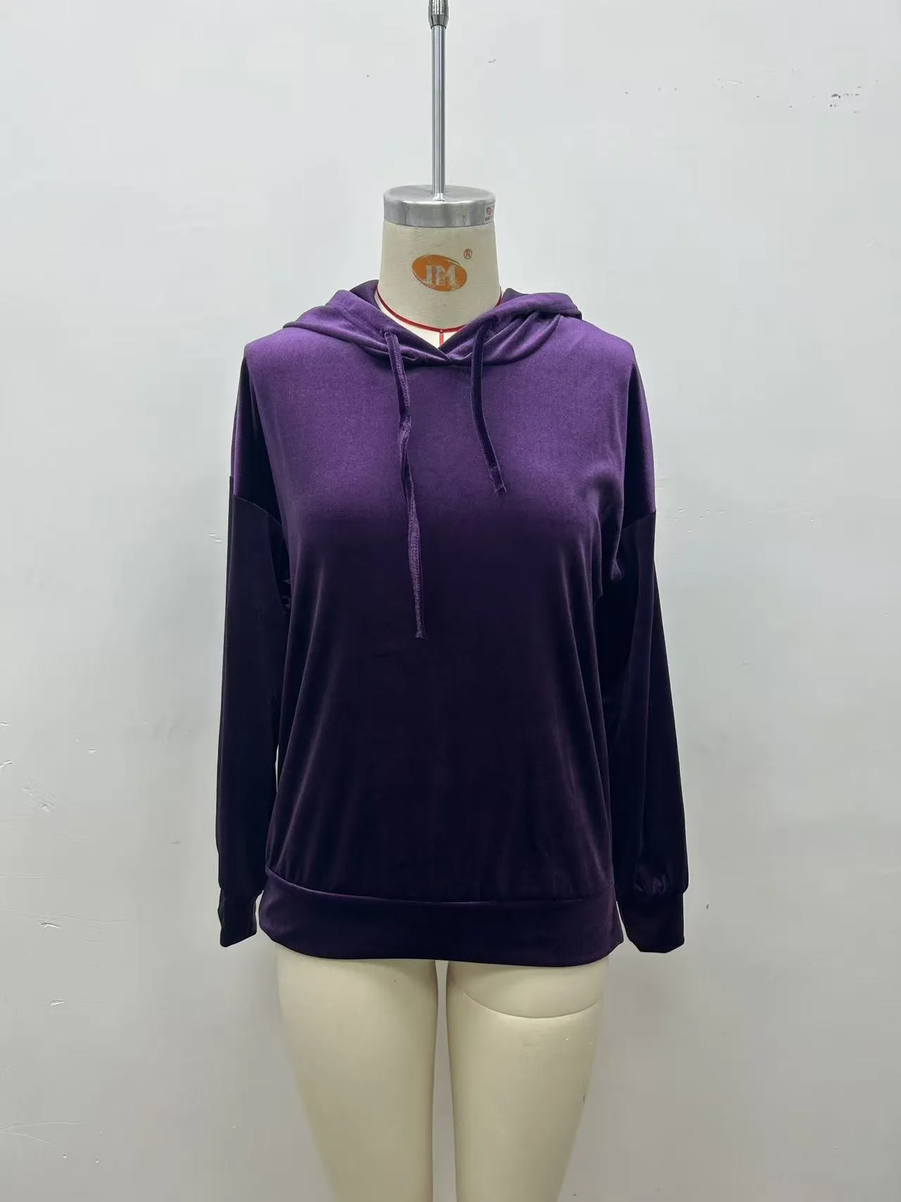 Hooded Long Sleeve Hoodies with Irregular Fit Casual Japanese Korean Casual Regular Length Standard Length Pullover Women Hoodie