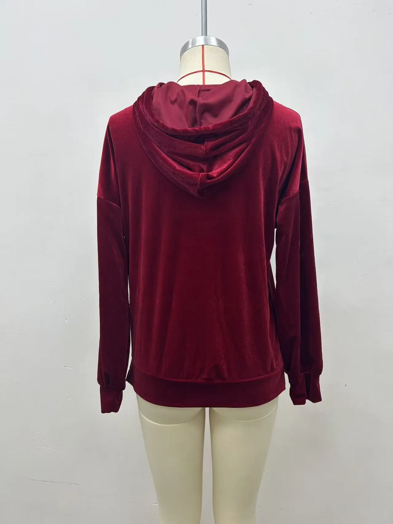 Hooded Long Sleeve Hoodies with Irregular Fit Casual Japanese Korean Casual Regular Length Standard Length Pullover Women Hoodie