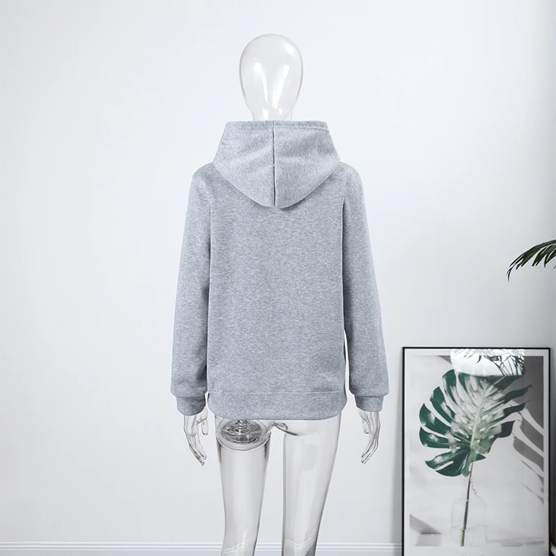Casual Dog Print Hooded Women Loose Full Sleeve O-neck Solid Pockets Sweatshirt Female 2026 Fashion Spring Summer Outwear
