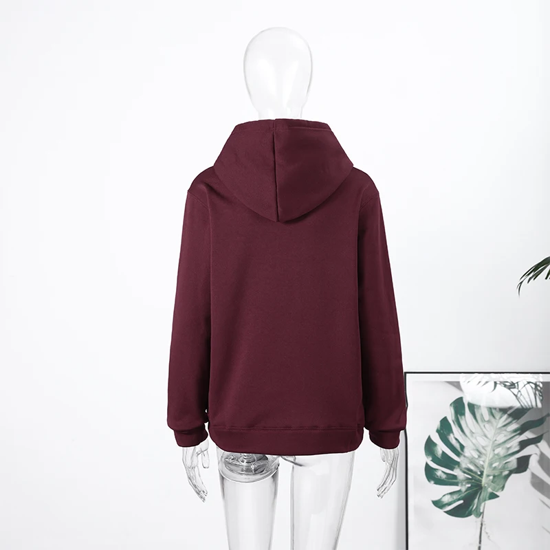 Casual Dog Print Hooded Women Loose Full Sleeve O-neck Solid Pockets Sweatshirt Female 2026 Fashion Spring Summer Outwear