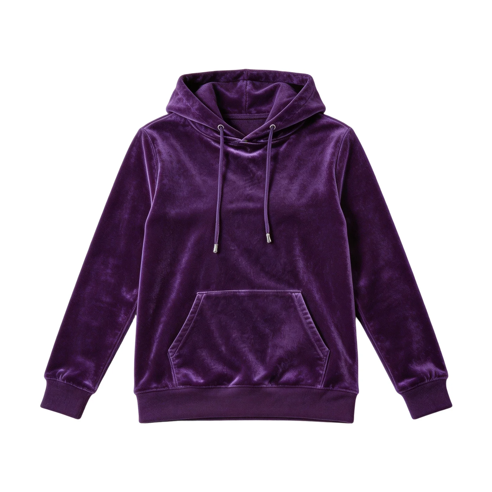 Women Velvet Hoodie Sweatshirt Long Sleeve Drawstring Hood Pocket Solid Velour Pullover Top Casual Soft Autumn Winter Streetwear