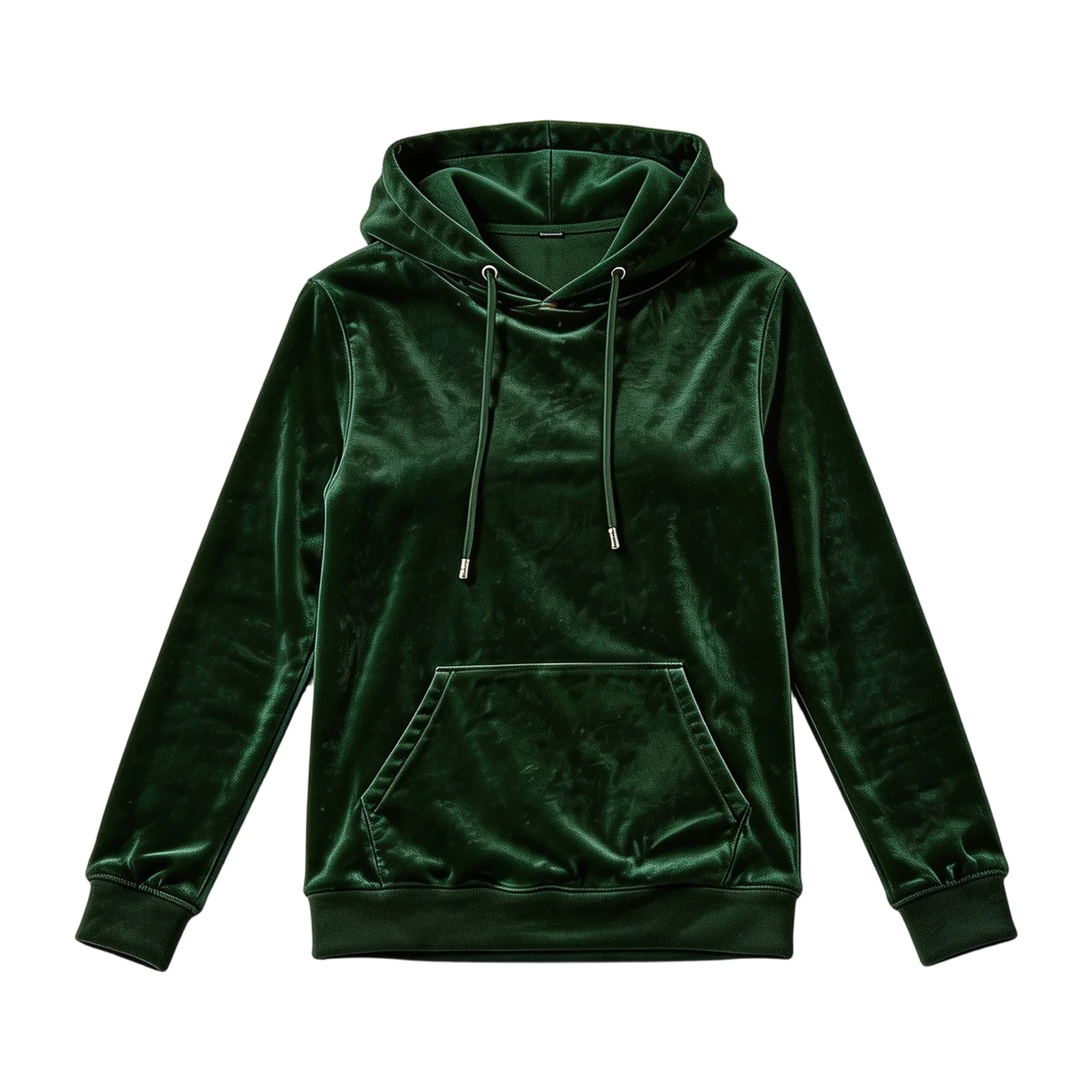 Women Velvet Hoodie Sweatshirt Long Sleeve Drawstring Hood Pocket Solid Velour Pullover Top Casual Soft Autumn Winter Streetwear