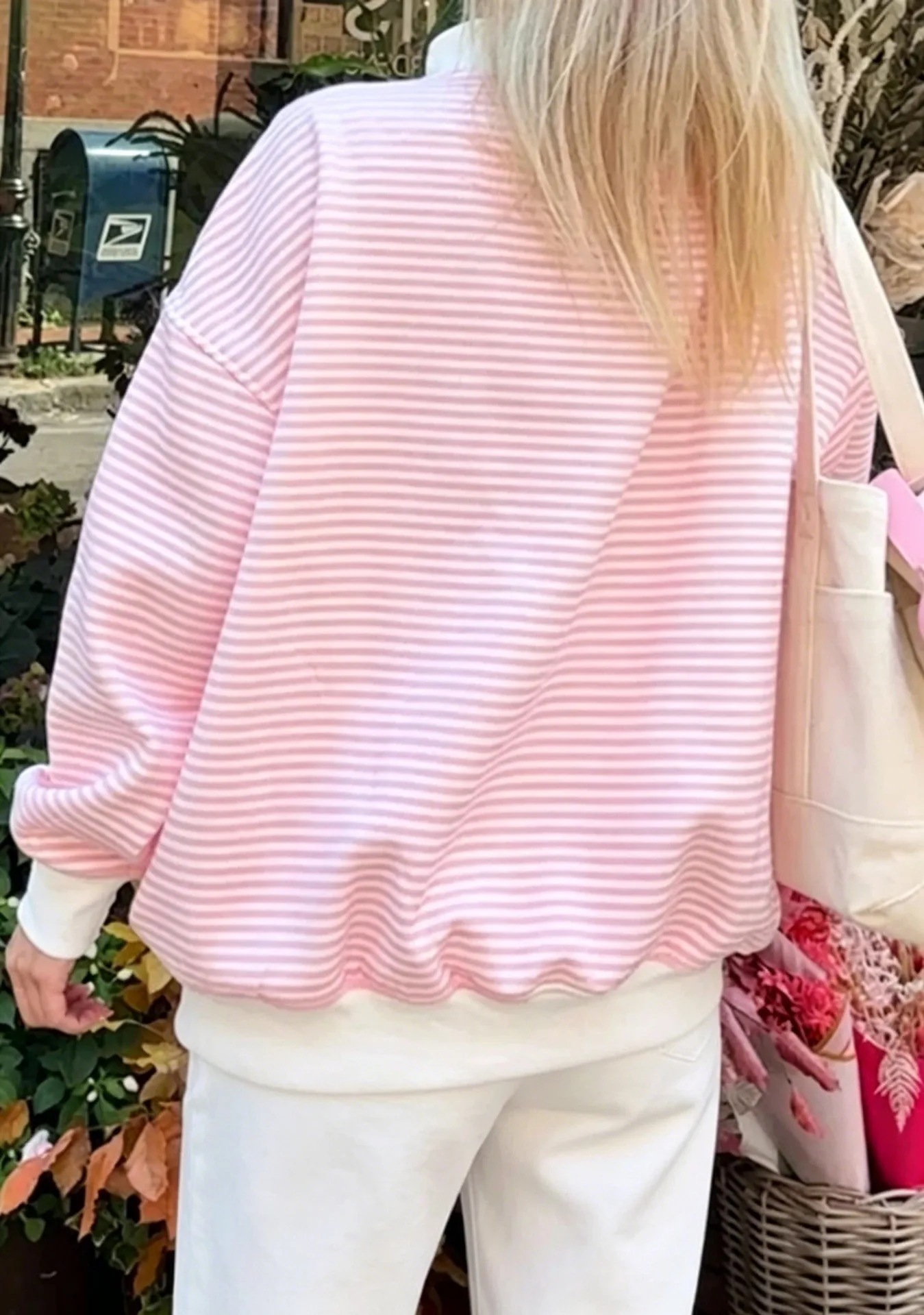 Casual Long Sleeve Hoodie Regular Length Western Style with Striped Mock Neck Pullover Women Sweatshirts for Autumn Streetwear