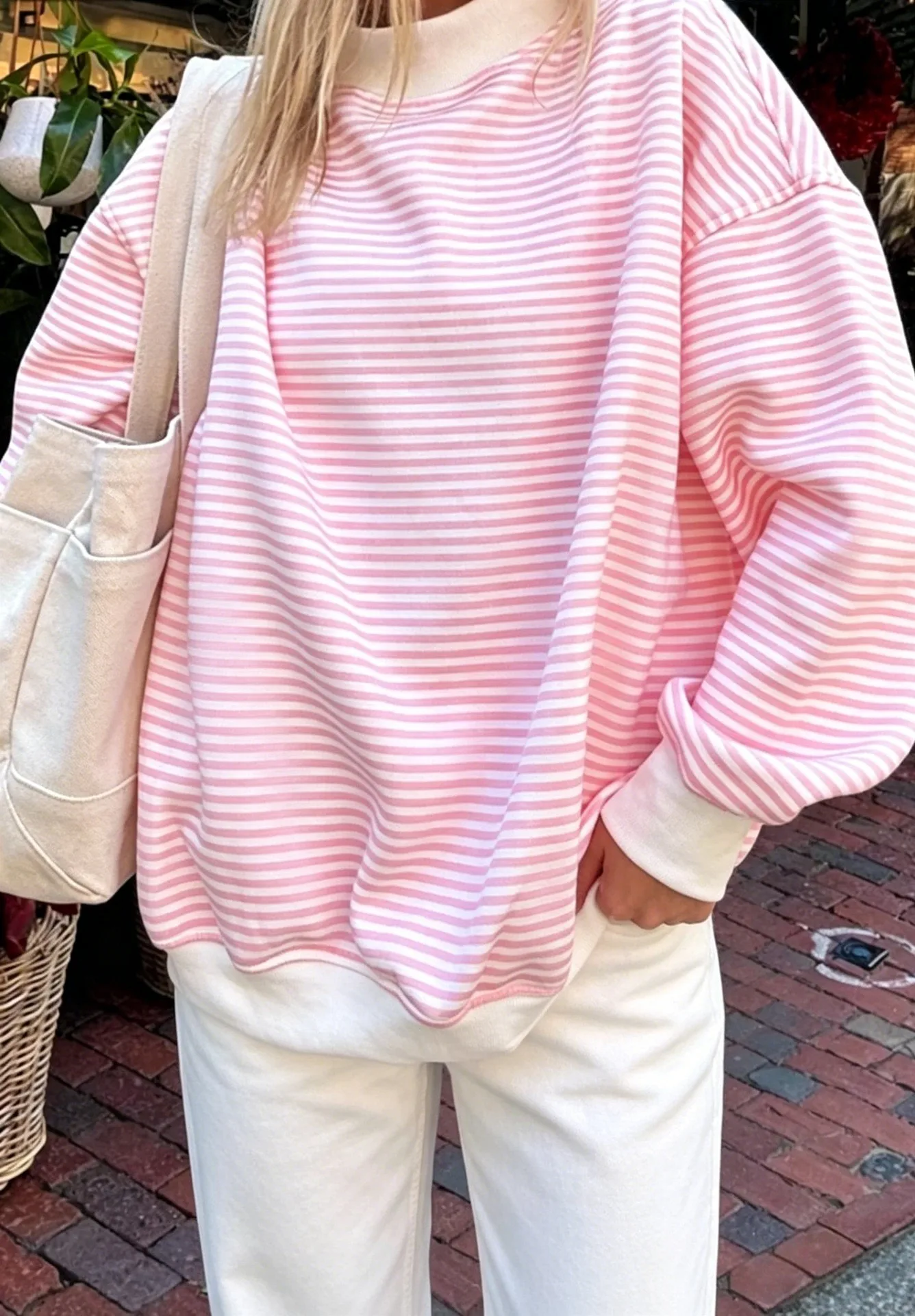 Casual Long Sleeve Hoodie Regular Length Western Style with Striped Mock Neck Pullover Women Sweatshirts for Autumn Streetwear