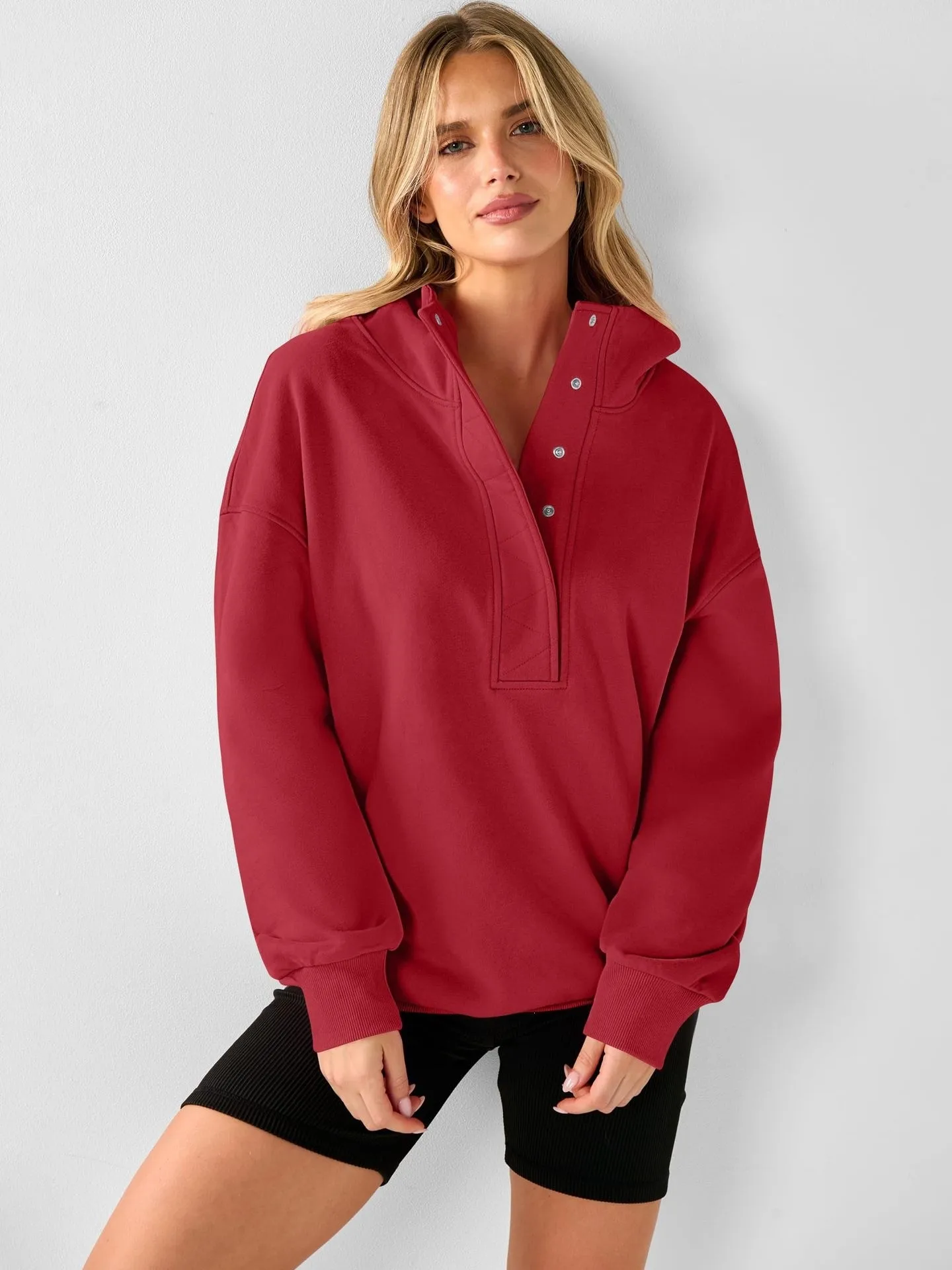 Casual Hooded Loose Fit Hoodie with Hooded Neckline American and European Style Streetwear Mid Length Autumn Single Women Hoodie