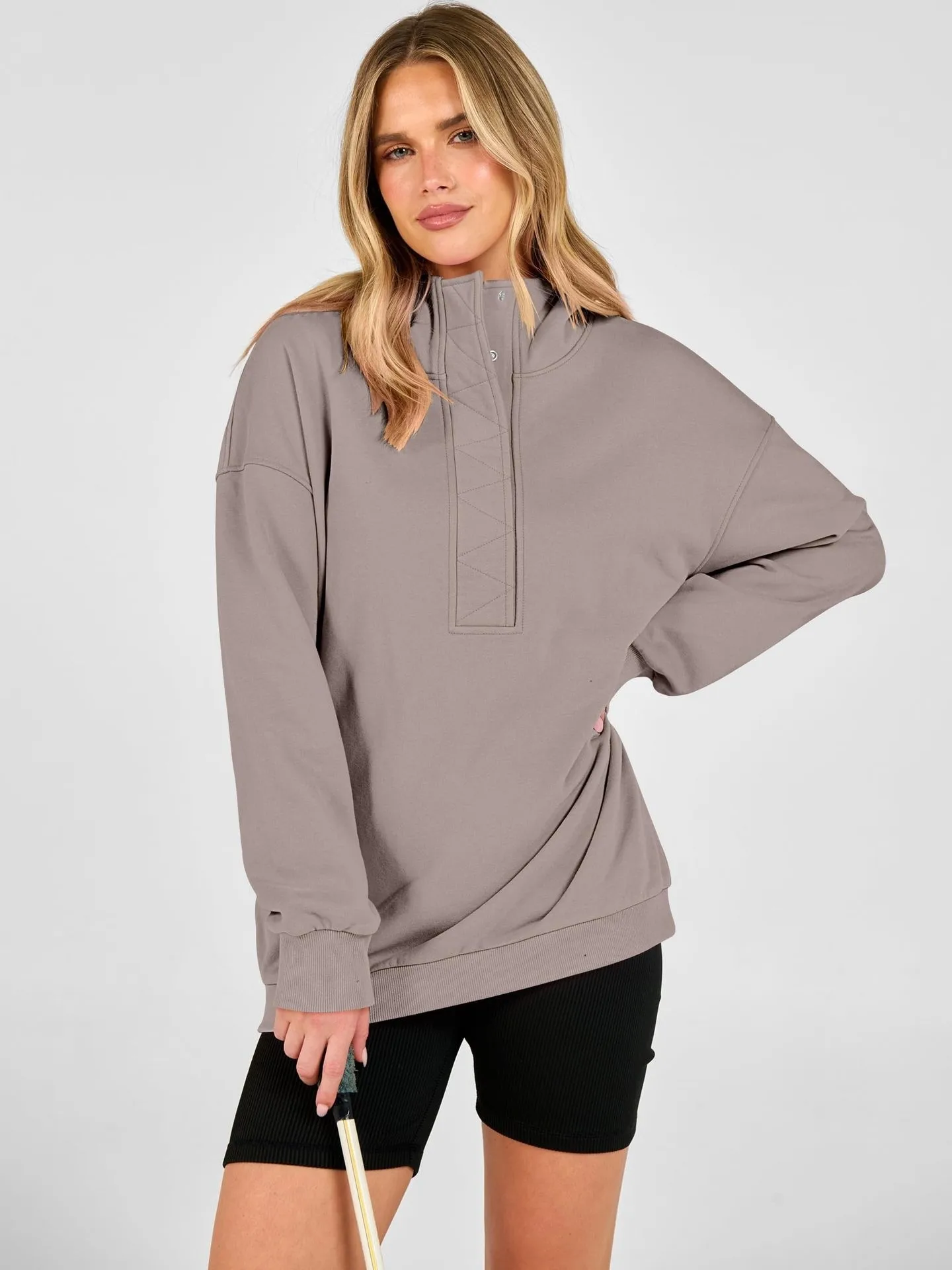Casual Hooded Loose Fit Hoodie with Hooded Neckline American and European Style Streetwear Mid Length Autumn Single Women Hoodie