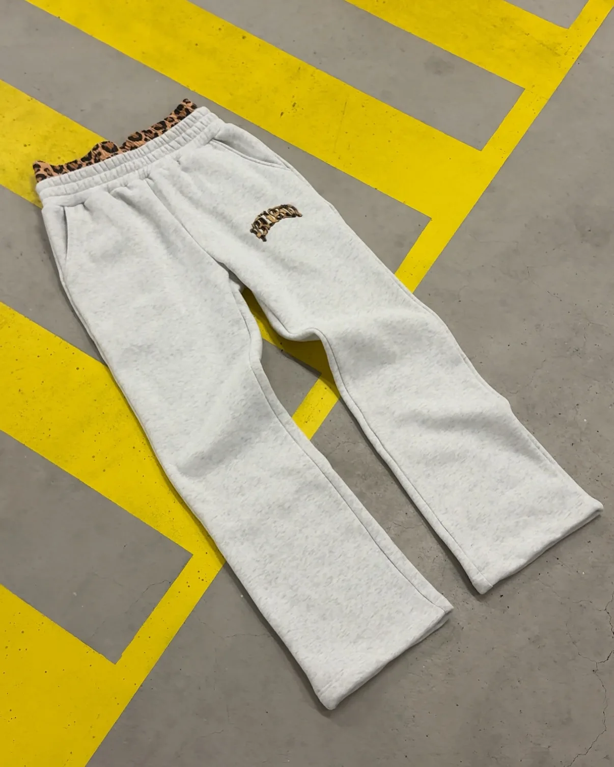 New Fashionable Leopard Print Letter Embroidery Street Casual Pants Men's and Women's Versatile Hooded Sweatshirt Pants Set Y2K