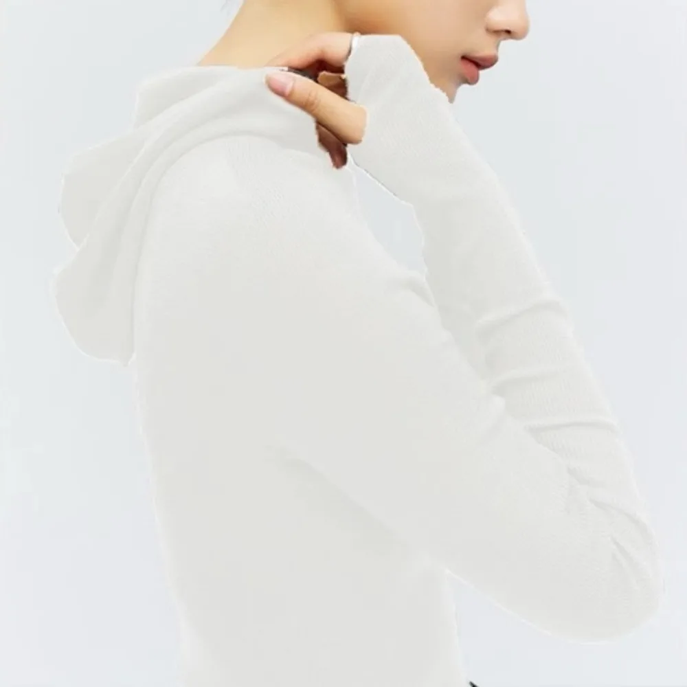 Neploe Knit V Neck French Style Advanced Hooded Knit Tops Slim Solid Korea Exquisite All-match Undershirt High Street Moda Hoody