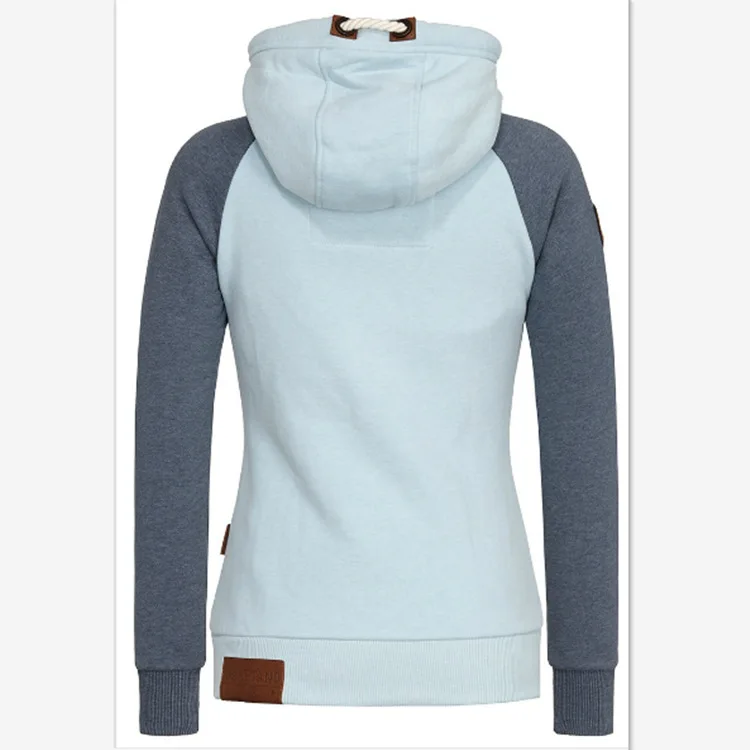 New 2026 Women's Casual Hoodies Jacket Zipper Mixed Colors Ladies' Coats Tops Casual Sweatshirt Hoodies Large Size Women Clothes