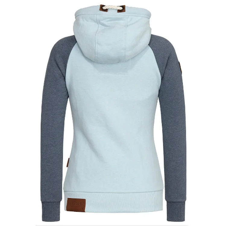 New 2026 Women's Casual Hoodies Jacket Zipper Mixed Colors Ladies' Coats Tops Casual Sweatshirt Hoodies Large Size Women Clothes