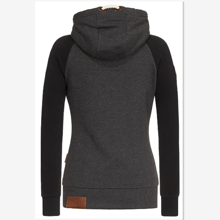 New 2026 Women's Casual Hoodies Jacket Zipper Mixed Colors Ladies' Coats Tops Casual Sweatshirt Hoodies Large Size Women Clothes