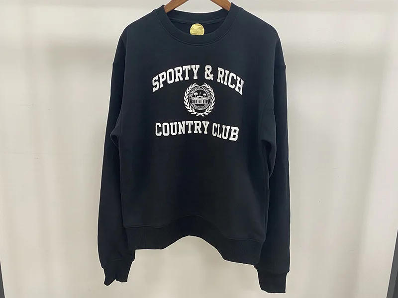 Letter Print Sweatshirt Women Classic O Neck Long Sleeve Pullover Autumn Winter Casual Vintage Sweatshirt female