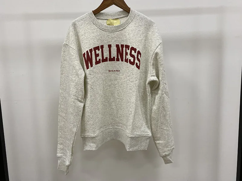 Letter Print Sweatshirt Women Classic O Neck Long Sleeve Pullover Autumn Winter Casual Vintage Sweatshirt female