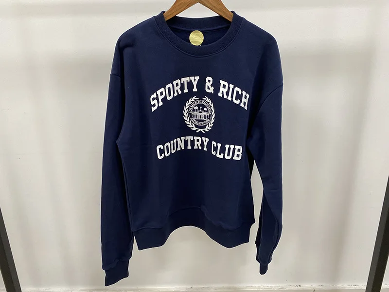 Letter Print Sweatshirt Women Classic O Neck Long Sleeve Pullover Autumn Winter Casual Vintage Sweatshirt female